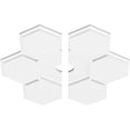 thumbnail image 2 of 22"OD x 2"ID x 7 1/2"C x 1"P Daisy Architectural Grade PVC Contemporary Ceiling Medallion, Two Piece, 2 of 11