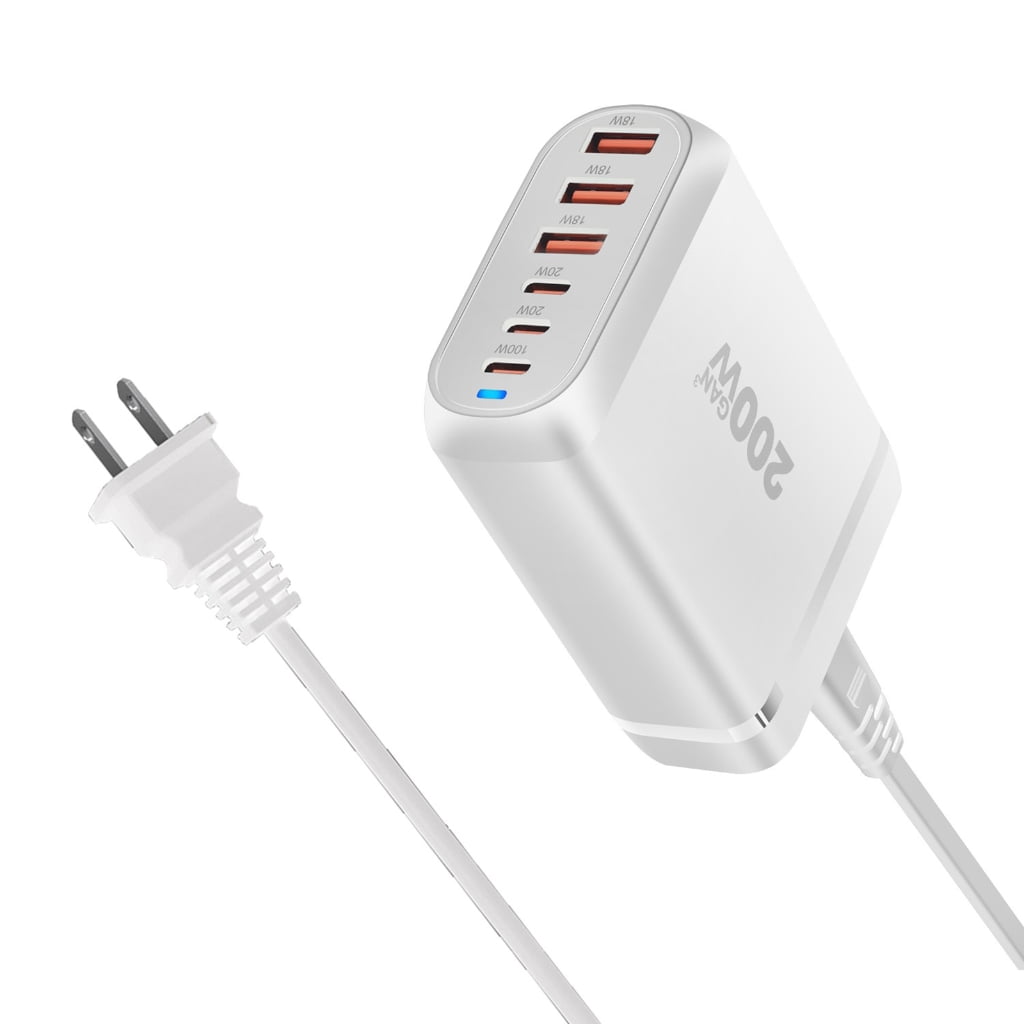 6Port Charging Hub USB C Fasts Charger Block for Quick Charging Wall Charger USB C Charging Hub for Various Devices