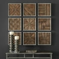 thumbnail image 4 of Uttermost Bryndle 9-Piece Fir and MDF Wall Panel Set in Silver/Woodtone, 4 of 8