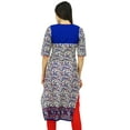thumbnail image 4 of Bimba Womens Straight Cotton Kurti Printed Ladies Kurta Ethnic Casual Clothing, 4 of 7