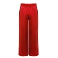 thumbnail image 5 of Aislor Boys Celebration of Spirit Palazzo Pants Liturgical Worship Praise Dance Satin Wide Leg Trousers Red 16, 5 of 7