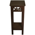 thumbnail image 2 of eHemco Plant Decorating Stand End Table Side Table with Storage Shelf, 11.8 by 11.8 by 29.5 Inches, Brown (Large), 2 of 4