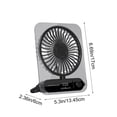thumbnail image 3 of Portable USB Desk with Transparent Design, Quiet High Wind Power, Rechargeable Foldable Small for Office, Bedroom, Travel and Camping, 3 of 6