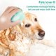 thumbnail image 2 of Cepillo de baño para perros y gatos, peine de goma de silicona, cepillo de aseo para perros, cepillo de masaje de silicona para cachorros, cepillo de limpieza del cabello, cepillo de limpieza, dispensador de champú suave (corazón azul) Sincero Electrónica, 2 of 5