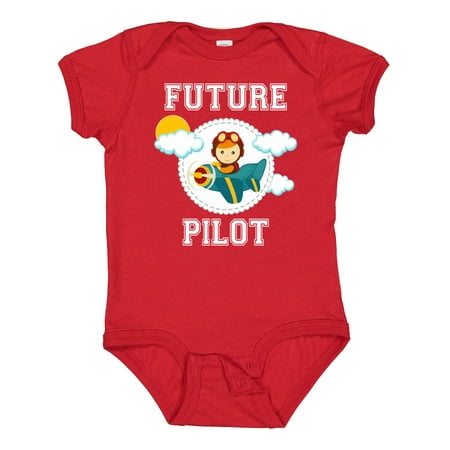 

Inktastic Future Pilot Airplane for Boys Boys Baby Bodysuit