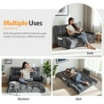 thumbnail image 5 of GOODONE Convertible Floor Sofa,Bean Bag Sofa with Pillows,Multifunctional Lazy Sofa with Pillows,Adult Reading Chair,Suitable for Bedroom or Living Room,DGrey,Loveseat, 5 of 8