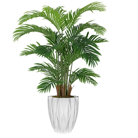 Artificial Faux Real Touch 5.67 Feet Palm Tree With Planter