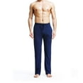 thumbnail image 3 of SWSMCLT Men's Yoga Sweatpants Straight Leg Drawstring Long Pants Gym Thin Soft Stretch Yoga Pants Royal Blue Large, 3 of 4