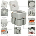 thumbnail image 4 of Gymax 5.3 Gallon Portable Travel Toilet Outdoor Camping Toilet w/ Piston Pump Flush, 4 of 10