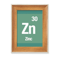 thumbnail image 1 of ZN cinc elemento químico ciencia Escritorio Marco de fotos de madera Pantalla Imagen Arte Pintura Múltiples conjuntos, 1 of 4