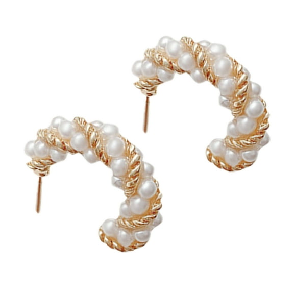 LEORX Elegant Women Pearl Earrings Comfortable Hanging Earrings Trendy Jewelry For Women