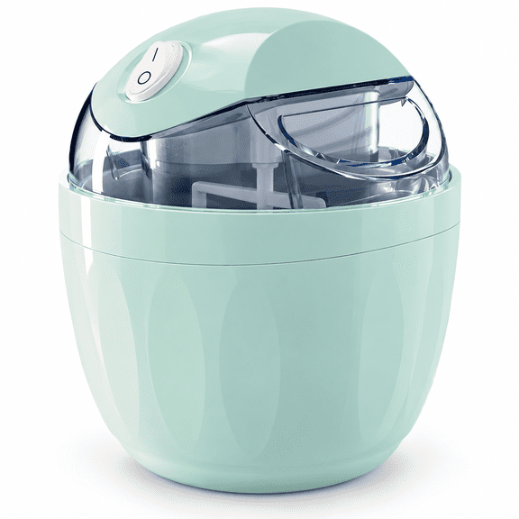 Mini Ice Cream Maker, 17oz Personal Swirl Cup Machine, Portable One-Touch Electric Ice Cream & Dessert Maker for Home Kitchen, Small Spaces, Dorms (Mint Blue)