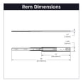 thumbnail image 2 of Hickory Hardware P1050-16-2C 16 In. Cadmium Full Extension Ball Bearing Drawer Slide, 2 of 6