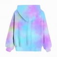thumbnail image 5 of Towmus Cute Hoodies for Teen Girls Tie-Dye Hooded Thickened Warm Sweatshirts Pullover Blouse Tops Out With Pockets 1-14 Years, 5 of 5