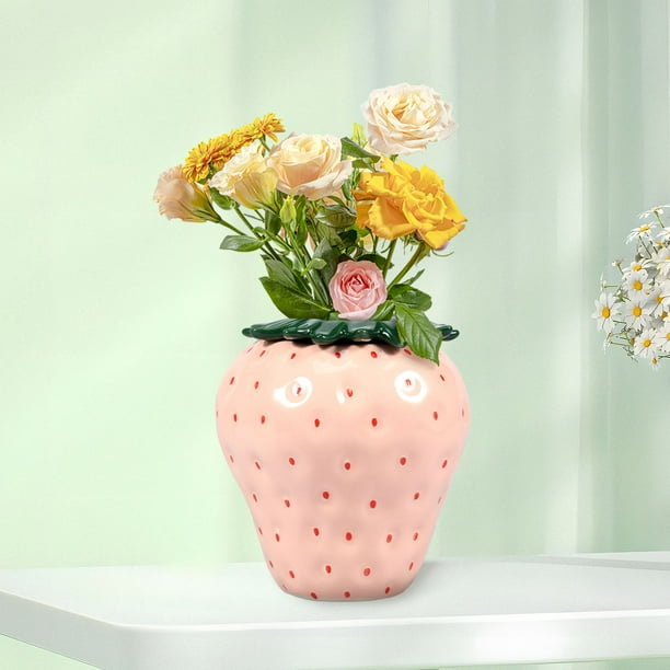 Toorise Strawberry Vase Vintage Inspired Strawberry Flower Toorise Strawberry Vase Vintage Inspired Strawberry Flower