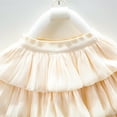 thumbnail image 5 of Ticikt Girls Tulle Skirts A-line Mesh Skirt Long Tutu Skirts Dress Stars Sequins Tutu Skirt for Toddler Girls,Color:Beige,Size:3-4 Years, 5 of 7