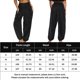 thumbnail image 2 of Pantalones De Yoga Pantalones largos de harén Pantalones deportivos holgados de color sólido Pantalones de baile de ballet de moda Algodón Ygjytge para Mujer Negro T M, 2 of 8