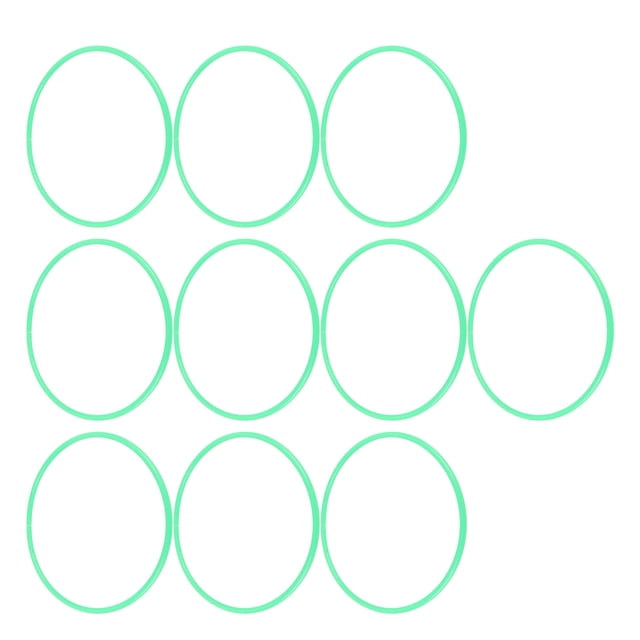 Sensory Training Hoop Kids Fitness Exercise Hoops Hollow Rings 10pcs 40cm Outer Diameter for Home