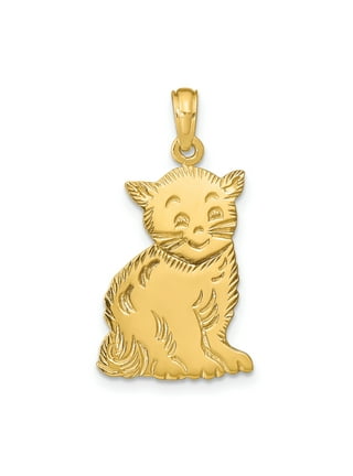 Kitten Charm, Matte Gold