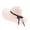 Pink, variant on AWZXDE Women Big Brim Straw Hat Sun Floppy Beach Hats For Women Wide Brim With Bowknot Folding For Summer And Travel Khaki
