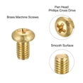 thumbnail image 4 of Unique Bargains M3x5mm Brass Machine Screws, Phillips Pan Head Fastener Bolts 20Pack, 4 of 5