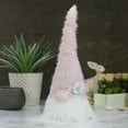 thumbnail image 2 of Northlight Spring Gnome Head with a Flower - 16" - Pink and White, 2 of 5