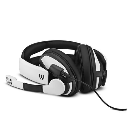EPOS - GSP 301 Closed Acoustic Gaming Headset with noise canceling microphone - Black & White