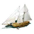 thumbnail image 5 of YAHHU DIY Ship Assembly Model Kits Wooden Sailing Boat Scale Model Decoration for Kids Adults, 15.75 inches / 40 cm, 5 of 5