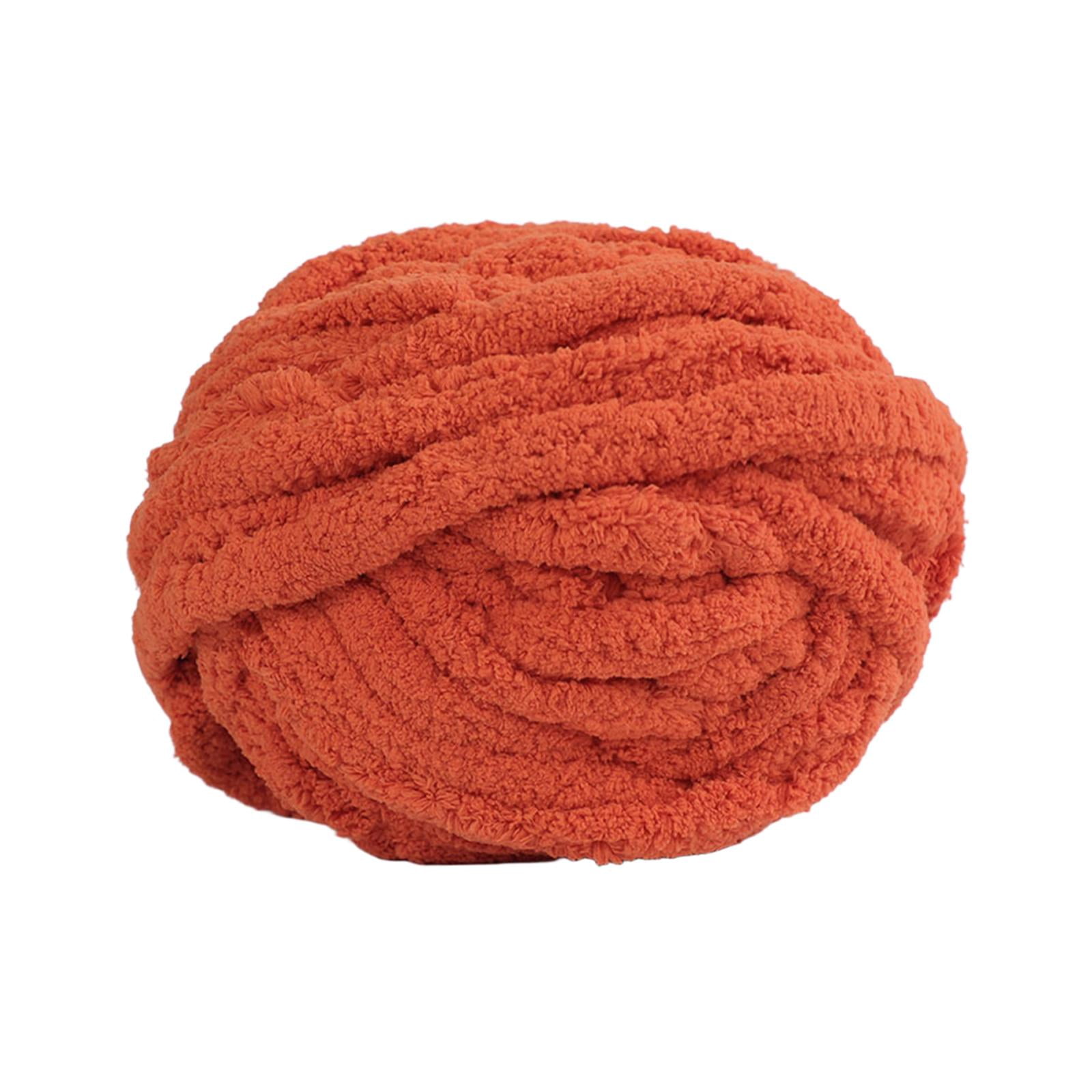 Chunky Chenille Yarn Plush Throw Bulky Yarn Soft Polyester Perfect for Blanket Making Women