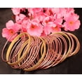 thumbnail image 3 of Sunsoul By Touchstone "Colorful 2 Dozen Bangle Collection" Indian Bollywood Pastel Copper Golden Glaze Designer Jewelry Bangle Bracelets Set Of 24 In Gold Tone For Women., 3 of 3