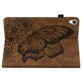 thumbnail image 5 of Allytech for Lenovo Tab P11 Case 11" Tablet TB-J606F TB-J606X 2021, Slim Fit PU Leather Butterfly Embossed Shockproof Kickstand Flip Cover Pencil Holder Case for Lenovo Tab P11 - Brown, 5 of 10