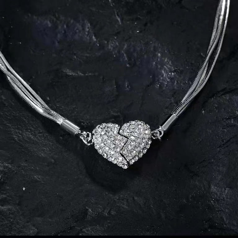 J012-Heart Shape Magnet Necklaces(Dozen) – DRL Wholesale