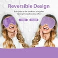 thumbnail image 2 of Cold Eye Mask Puffy Gel Eye Mask, Dark Circles, Reusable Eye Ice Pack for Hot Cold Therapy (Purple), 2 of 5