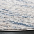 thumbnail image 4 of SAFAVIEH Amelia Lester Abstract Area Rug, Ivory/Blue, 5' x 5' Round, 4 of 11
