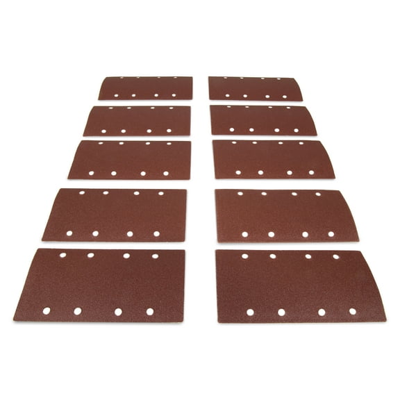 WEN Electric 1/3 Sheet Sander 80-Grit Hook and Loop Sandpaper (10-Pack)