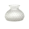 thumbnail image 2 of B & P Clear Diamond Quilt Design Glass Oil Lamp Shade 7in Fitter, 2 of 3