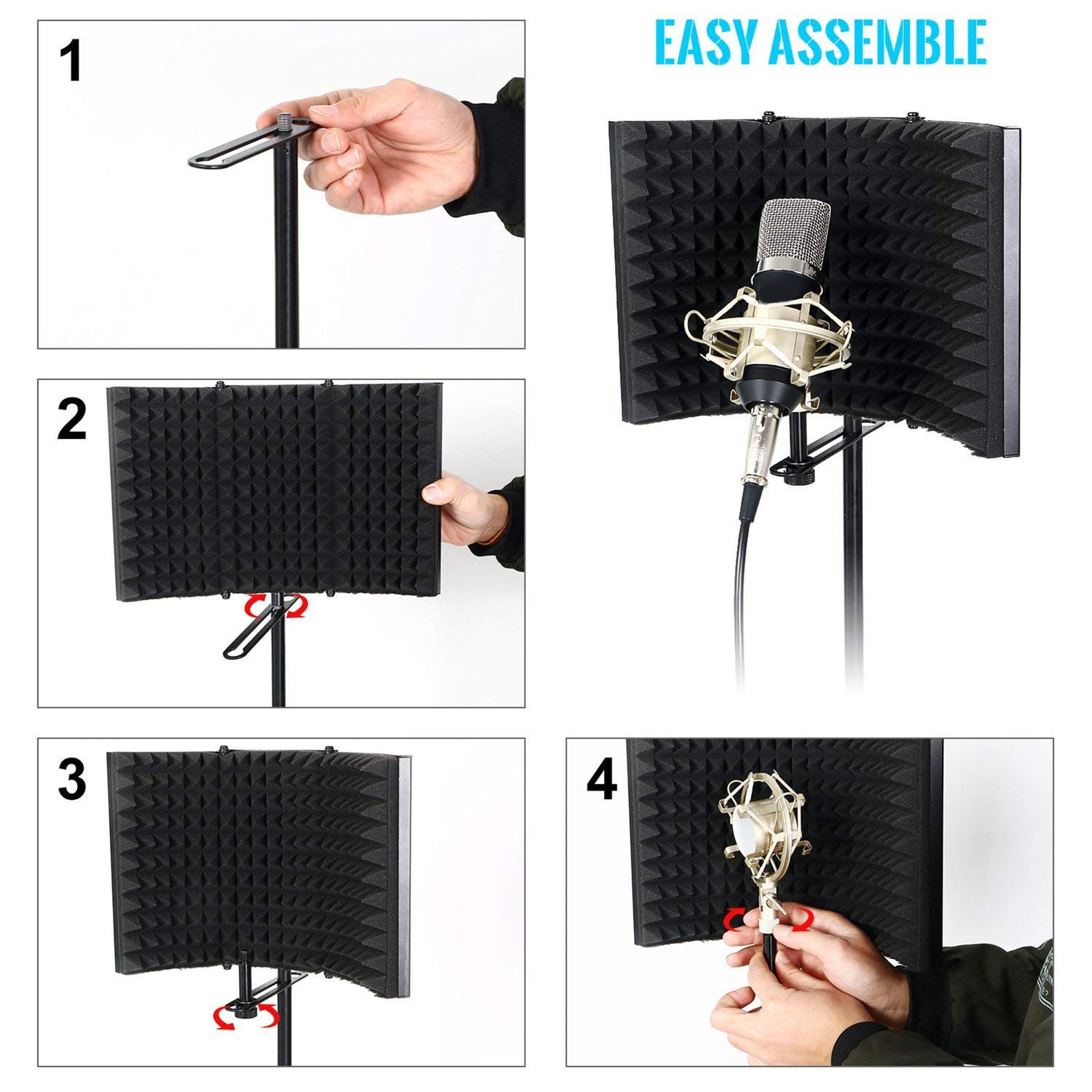 Buy Professional Recording Mic Microphone Isolation Shields Sound