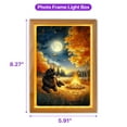 thumbnail image 5 of Hello Fall Newfoundland Enjoys Warm Campfire Autumn Night Bright Moon Acrylic Plaque with Wood Photo Frame Box Newfie Dog Lover Gifts Light Box - 01008, 5 of 5