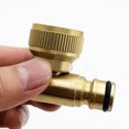 thumbnail image 2 of 2pcs Elbow Faucet Fittings Socket System 3/4" Internal Thread (26.5mm/G3/4") Brass Hose Adapter, 2 of 4
