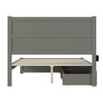 thumbnail image 5 of AFI NoHo Farmhouse Queen Wood Bed with Footboard and 2 Drawers in Gray, 5 of 6