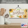 thumbnail image 2 of CounterArt "You Are My Sunshine" Slatted Pallet Wood Wall Sign 12" by 6", 2 of 7