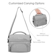 bentgo Deluxe Insulated Lunch Bag Gray (BGOBG2-Y)