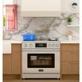 thumbnail image 4 of 36" Professional Induction Oven Range With 11 Kw Polished Glass Ceramic Cooktop, 7.8 Kw True Convection Oven, 6 Cu. Ft. Capacity,  240 Volts, 50A,60HZ, 4 of 13
