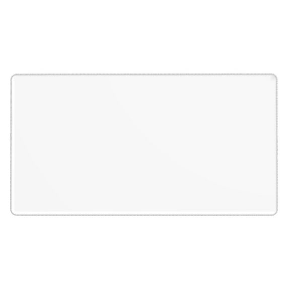 Naloa White Gaming Mouse Pad Large Mouse Mat Long Extended Desk Pad Non-Slip Rubber Mice Pads Stitched Edges Thin Pad (16x29.5 Inch)