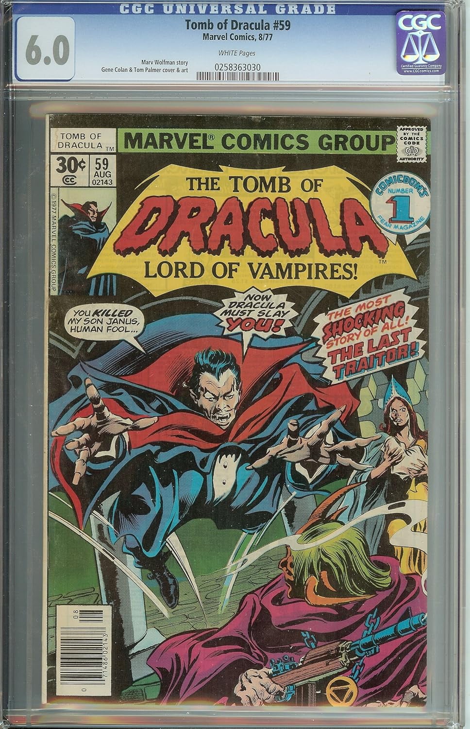 Tomb of Dracula #59 CGC 6.0