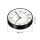 thumbnail image 2 of Reloj de pared de 8 pulgadas, a batería, silencioso, sin tictac, reloj moderno redondo, negro, 2 of 6