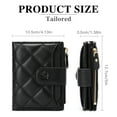 thumbnail image 6 of GOIACII Small Wallets for Women Leather Bifold Wallet Women RFID Blocking Purse Credit Card Holder with 15 Card Slots and ID Window Coin Pocket, 6 of 9