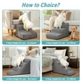 thumbnail image 5 of PetSafe Curved Dog Stairs – Foam Ramp for Small Pets, Non-Slip Ladder for Bed & Sofa with Waterproof Cover, 5 of 5