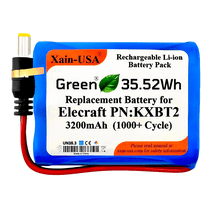 Long-Lasting 3200mAh Rechargeable Li-ion Battery PN: KXBT2 | Direct Replacement for Elecraft KX2 & KH1 | Premium Xain-Xtra Cells, 1000  Charge Cycles