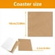 thumbnail image 2 of 150 Unidades de Corcho Autoadhesivo para Posavasos, Base de Posavasos Autoadhesiva de Pulgadas una Granel, Almohadillas de Corcho Cuadradas con Parte Posterior Adhesiva, 2 of 5